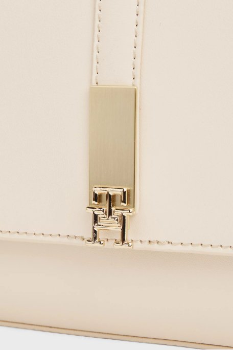 Tommy Hilfiger Logolu Çıkarılabilir Kalın Zincir Askılı Bayan Çanta AW0AW17223 AA8 BEJ - 5