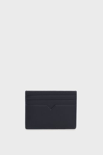 Tommy Hilfiger Logolu Deri Erkek Kartlık AM0AM12780 DW6 LACİVERT - 2
