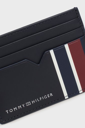 Tommy Hilfiger Logolu Deri Erkek Kartlık AM0AM12780 DW6 LACİVERT - 7