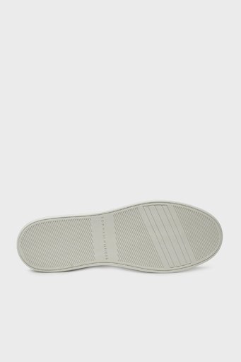 Tommy Hilfiger Logolu Deri Sneaker Bayan Ayakkabı FW0FW08000 TQ6 KREM-PEMBE - 4