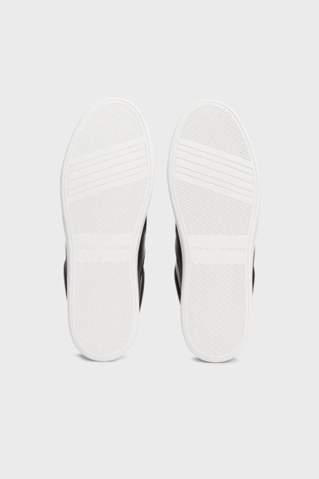 Tommy Hilfiger Logolu Deri Sneaker Bayan Ayakkabı FW0FW08322 BDS SİYAH - 7