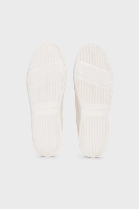 Tommy Hilfiger Logolu Deri Sneaker Bayan Ayakkabı FW0FW08322 YBH BEYAZ - 7