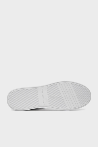 Tommy Hilfiger Logolu Deri Sneaker Bayan Ayakkabı FW0FW08322 YBS BEYAZ - 6