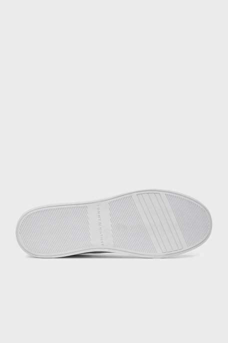 Tommy Hilfiger Logolu Deri Sneaker Bayan Ayakkabı FW0FW08322 YBS BEYAZ - 6