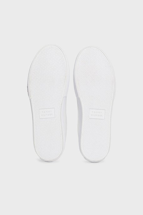 Tommy Hilfiger Logolu Deri Sneaker Erkek Ayakkabı FM0FM05312 0K5 BEYAZ - 7