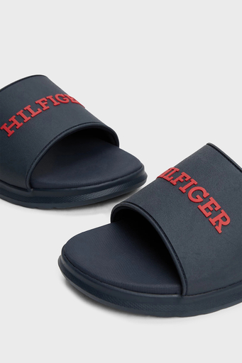 Tommy Hilfiger Logolu Erkek Terlik FM0FM05430 DW5 LACİVERT - 6