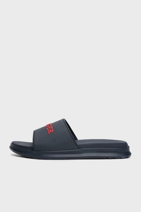 Tommy Hilfiger Logolu Erkek Terlik FM0FM05430 DW5 LACİVERT - 11
