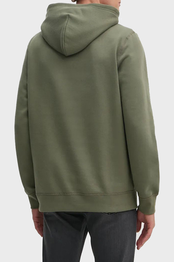 Tommy Hilfiger Logolu Pamuklu Regular Fit Kapüşonlu Erkek Sweat MW0MW37230 PLI YEŞİL - 7