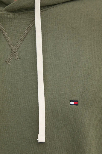Tommy Hilfiger Logolu Pamuklu Regular Fit Kapüşonlu Erkek Sweat MW0MW37230 PLI YEŞİL - 10