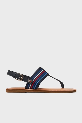 Tommy Hilfiger Logolu Parmak Arası Bayan Sandalet FW0FW07924 DW6 LACİVERT - 1