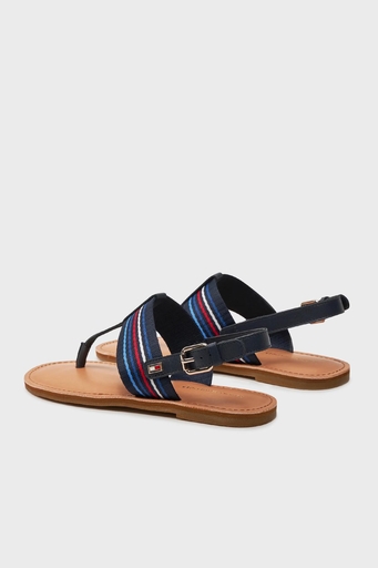 Tommy Hilfiger Logolu Parmak Arası Bayan Sandalet FW0FW07924 DW6 LACİVERT - 3