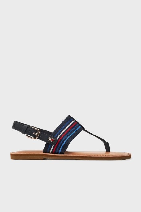 Tommy Hilfiger Logolu Parmak Arası Bayan Sandalet FW0FW07924 DW6 LACİVERT - 1