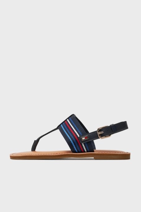 Tommy Hilfiger Logolu Parmak Arası Bayan Sandalet FW0FW07924 DW6 LACİVERT - 2