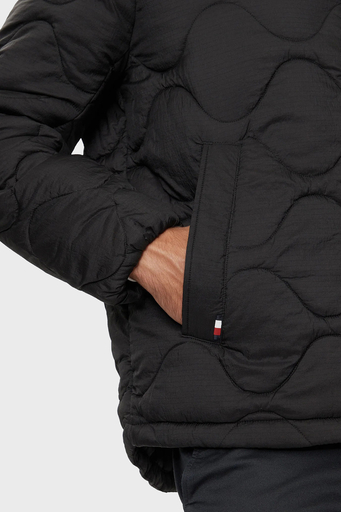 Tommy Hilfiger Logolu Regular Fit Kapitoneli Kapüşonlu Şişme Erkek Mont MW0MW36585 BDS SİYAH - 6