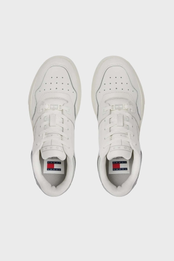 Tommy Hilfiger Logolu Retro Basket Flatform Sneaker Bayan Ayakkabı EN0EN02523 YBL BEYAZ - 29