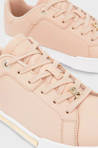 Tommy Hilfiger Logolu Sneaker Bayan Ayakkabı FW0FW07116 TRY PUDRA - 3