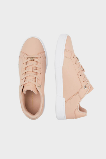 Tommy Hilfiger Logolu Sneaker Bayan Ayakkabı FW0FW07116 TRY PUDRA - 4