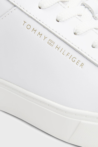 Tommy Hilfiger Logolu Sneaker Bayan Ayakkabı FW0FW08320 YBS BEYAZ - 6
