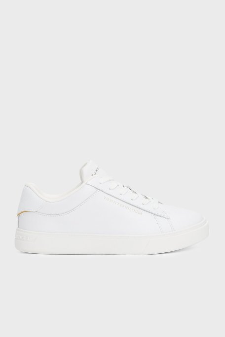 Tommy Hilfiger Logolu Sneaker Bayan Ayakkabı FW0FW08320 YBS BEYAZ - 1