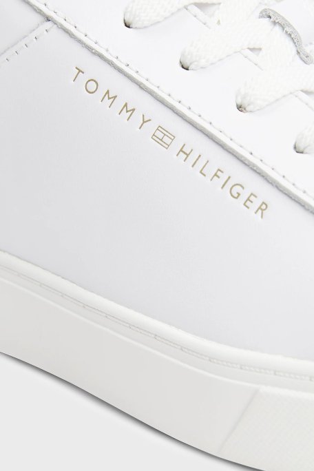 Tommy Hilfiger Logolu Sneaker Bayan Ayakkabı FW0FW08320 YBS BEYAZ - 6