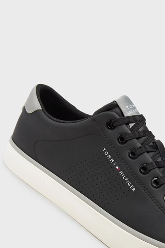 Tommy Hilfiger Logolu Sneaker Erkek Ayakkabı FM0FM05110 BDS SİYAH - 6