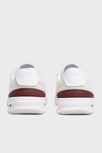 Tommy Hilfiger Logolu Süet Detaylı Sneaker Erkek Ayakkabı FM0FM05425 YBS BEYAZ - 5