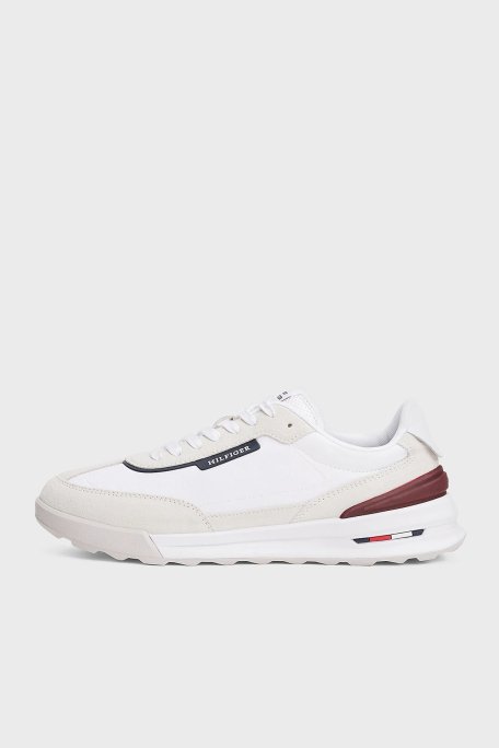 Tommy Hilfiger Logolu Süet Detaylı Sneaker Erkek Ayakkabı FM0FM05425 YBS BEYAZ - 2
