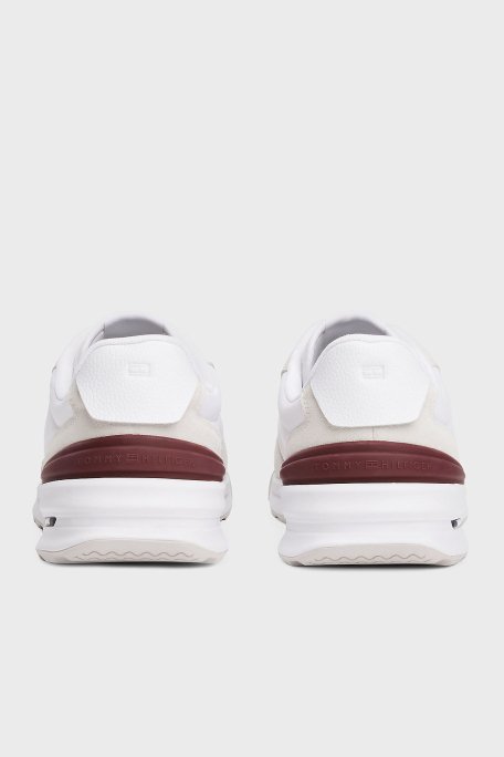 Tommy Hilfiger Logolu Süet Detaylı Sneaker Erkek Ayakkabı FM0FM05425 YBS BEYAZ - 5