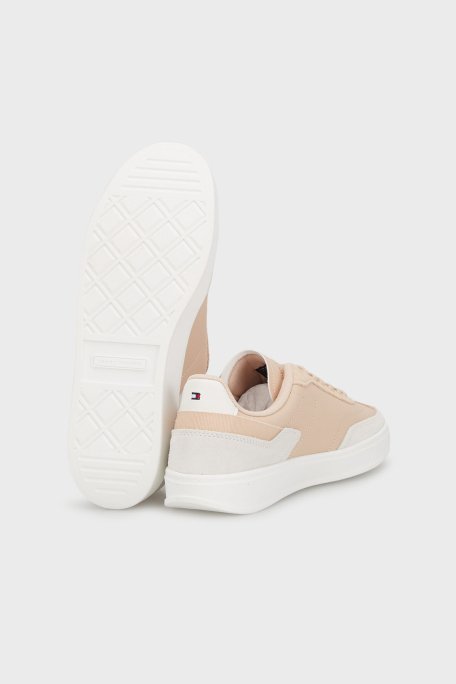 Tommy Hilfiger Logolu Süet Sneaker Bayan Ayakkabı FW0FW08186 TRY PEMBE - 5