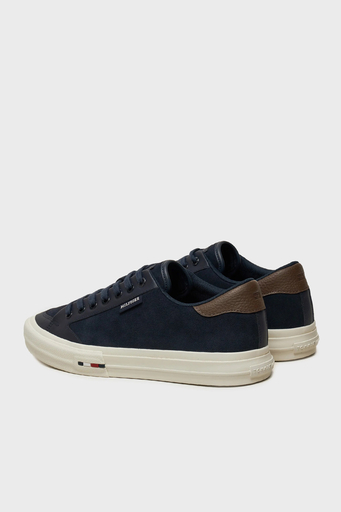 Tommy Hilfiger Logolu Süet Sneaker Erkek Ayakkabı FM0FM05458 DW5 LACİVERT - 3