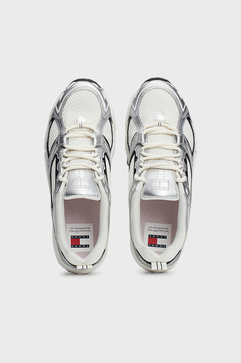 Tommy Hilfiger Metalik Detaylı Sneaker Bayan Ayakkabı EN0EN02680 PE6 GRİ - 4