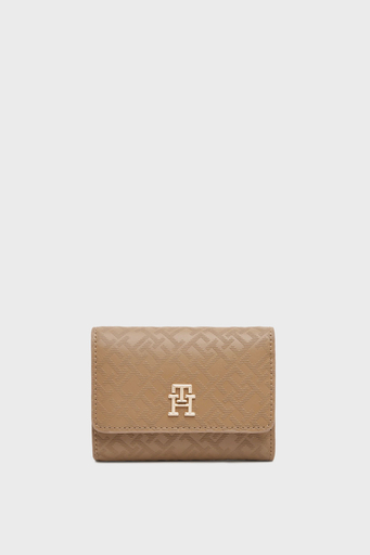 Tommy Hilfiger Monogram Logo Baskılı Bayan Cüzdan AW0AW17257 RBC KOYU HAKİ - 1