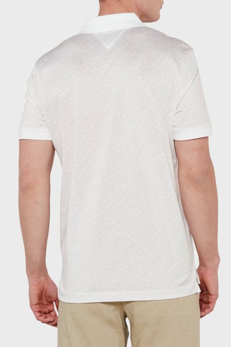 Tommy Hilfiger Monogram Logolu % 100 Pamuk Regular Fit Düğmeli Erkek Polo Yaka T Shirt MW0MW39218 0K5 BEYAZ - 3