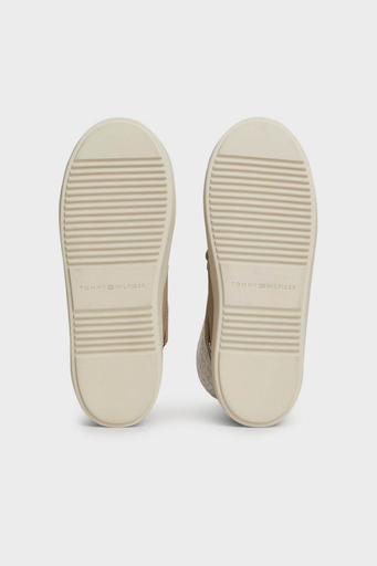 Tommy Hilfiger Monogramlı Bayan Kar Botu FW0FW08430 AEG BEJ - 6
