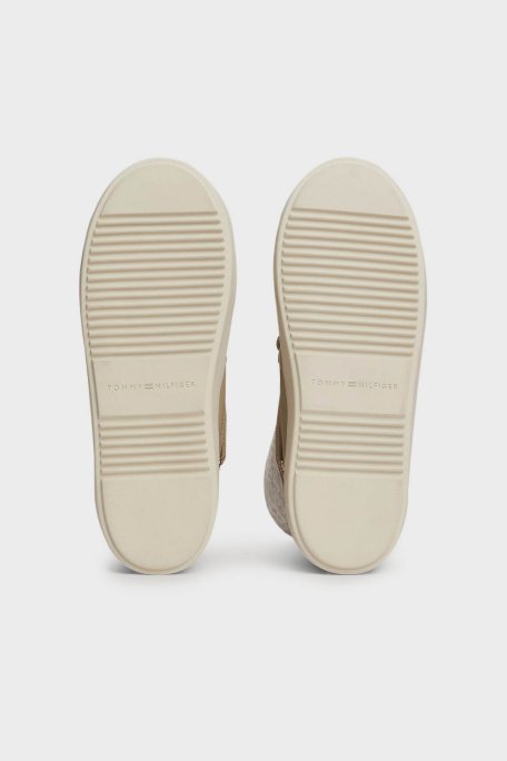 Tommy Hilfiger Monogramlı Bayan Kar Botu FW0FW08430 AEG BEJ - 6