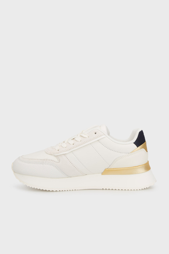 Tommy Hilfiger Monogramlı Kalın Taban Sneaker Bayan Ayakkabı FW0FW08387 YBL BEYAZ - 3