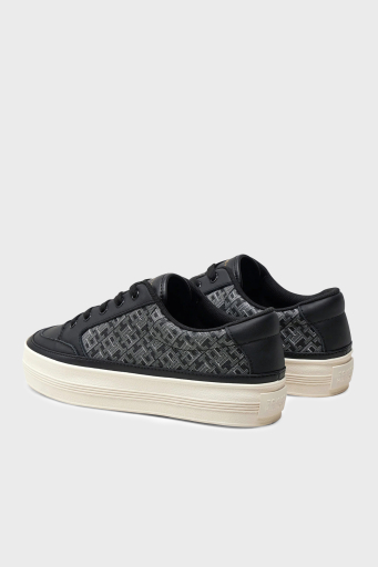 Tommy Hilfiger Monogramlı Sneaker Bayan Ayakkabı FW0FW08331 BDS SİYAH - 9