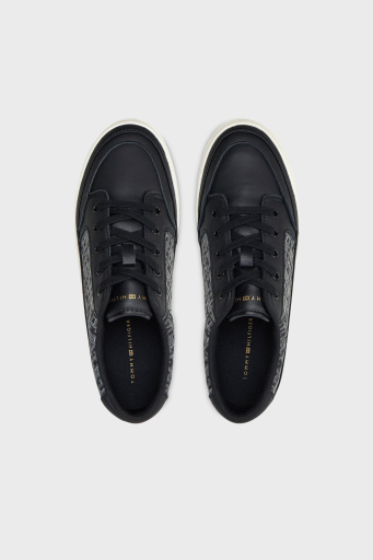 Tommy Hilfiger Monogramlı Sneaker Bayan Ayakkabı FW0FW08331 BDS SİYAH - 10
