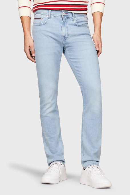 Tommy Hilfiger Normal Bel Slim Fit Jeans Erkek Kot Pantolon MW0MW31095 1AC AÇIK MAVİ - 2