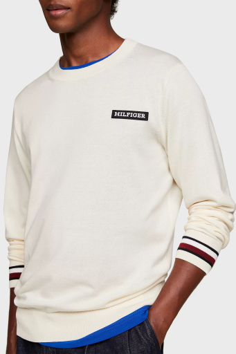 Tommy Hilfiger Organik Pamuklu Bisiklet Yaka Regular Fit Erkek Sweat MW0MW33502 AEF BEJ - 23