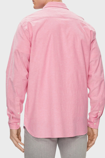 Tommy Hilfiger Organik Pamuklu Regular Fit Erkek Gömlek MW0MW29968 TPZ PEMBE - 7