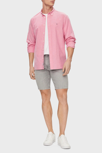 Tommy Hilfiger Organik Pamuklu Regular Fit Erkek Gömlek MW0MW29968 TPZ PEMBE - 8