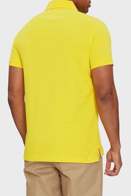 Tommy Hilfiger Organik Pamuklu Slim Fit Erkek Polo Yaka T Shirt MW0MW17771 ZGR SARI - 2