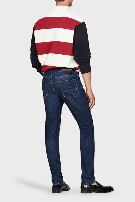 Tommy Hilfiger Pamuk Karışımlı Slim Fit Dar Paça Jeans Erkek Kot Pantolon MW0MW36686 1BQ İNDİGO - 7