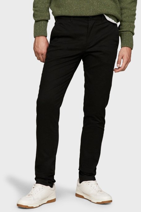 Tommy Hilfiger Pamuklu Normal Bel Slim Fit Erkek Pantolon MW0MW26619 BDS SİYAH - 1