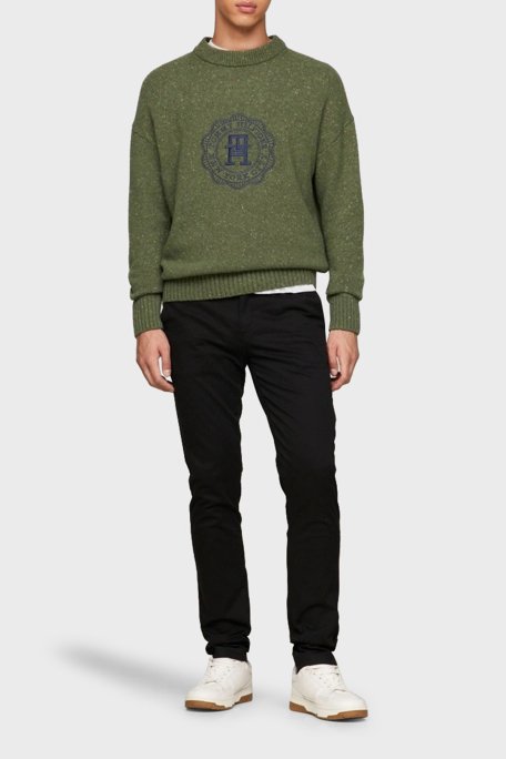 Tommy Hilfiger Pamuklu Normal Bel Slim Fit Erkek Pantolon MW0MW26619 BDS SİYAH - 2