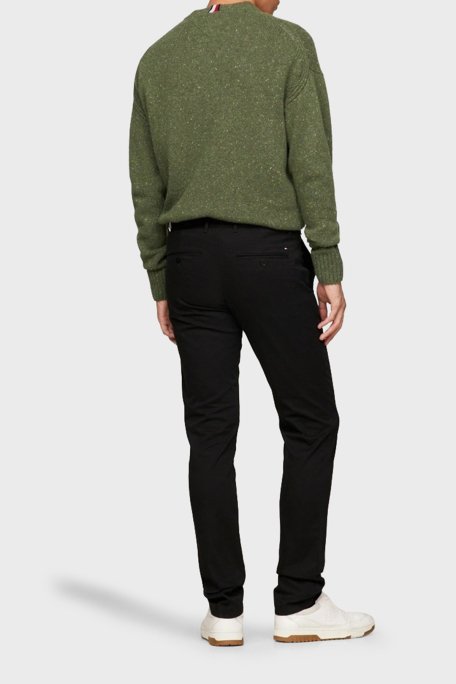Tommy Hilfiger Pamuklu Normal Bel Slim Fit Erkek Pantolon MW0MW26619 BDS SİYAH - 3