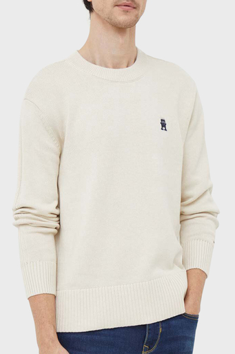 Tommy Hilfiger Pamuklu Regular Fit Bisiklet Yaka Erkek Kazak MW0MW33505 AEF BEJ - 1