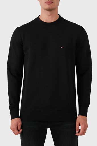 Tommy Hilfiger Pamuklu Regular Fit Bisiklet Yaka Erkek Sweat MW0MW37237 BDS SİYAH - 1