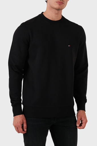 Tommy Hilfiger Pamuklu Regular Fit Bisiklet Yaka Erkek Sweat MW0MW37237 BDS SİYAH - 4